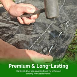Grondankers set van 50 - Gegalvaniseerde U-vormige pennen - 150 mm lang - Ideaal voor tenten en tuinprojecten - ShopVlot — thumbnail 3