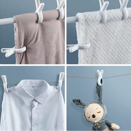 SnelShoppen - Set van 9 Grote Strandstoel Handdoek Klemmen, Stevige Winddichte Klemmen voor Dikke Kleding en Dagelijkse Was, Ideaal voor Strand, Campi — thumbnail 4