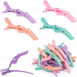 Haarspelden Krokodillenklemmen - Kappersklemmen Stylingklemmen - Haar Stylen Knippen - Antislip Bevestiging - 24 stuks - 4 Kleuren — thumbnail 1