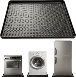 Antislip Siliconenmat Van 60x60 cm Met Opstaande Rand - Waterdicht Vaatwasmachinebestendig Kleurvast - Multifunctionele Beschermmat Voor Apparaten Voerbakken En Afvoer Van Huisdieren - Zwart — thumbnail 2