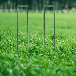 U-vormige tuinpinnen voor het vastzetten van grasmatten, onkruiddoek en netten - 15CM, 40 stuks — thumbnail 4