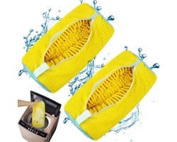 Wastassen voor Sportschoenen - Set van 2 Herbruikbare Schoenenzakken met Rits - Beschermende Waszak voor Wasmachine - Ideaal voor Gym Schoenen en Sneakers