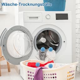 7 stuks drogerballen, wasballen voor donsjacks, wasbal voor wasmachine, herbruikbare drogerbal, drogerbal voor thuiskleding, reiniging, blauw — thumbnail 4