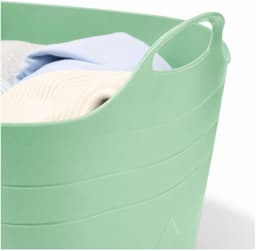 Excellent Houseware Flexibele emmer - 2x - groen - 15 liter - kunststof - vierkant - 30 x 29 cm — thumbnail 3