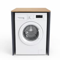 Wasmaschine kast - 88 x 68 x 60 cm- ombouw - antraciet-natuur — thumbnail 2