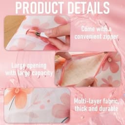Set van 4 wasnetten met rits, herbruikbare waszakken voor delicate kleding, ideaal voor blouses, sokken en jassen in verschillende maten — thumbnail 5