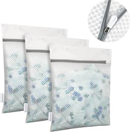 REDOM Waszakken 3 Stuks 30 x 40 cm – Bescherming tijdens het wassen – Honingraat Mesh – Voor wasmachine, lingerie en ondergoed – Polyester – Wit — thumbnail 4