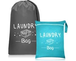 Compacte Waszak voor Vuile Kleding - 2 Maten, Geschikt voor Nat en Droog, Ideaal voor Reizen, Kamperen en Sportactiviteiten