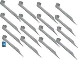 KOTARBAU® 12 Stuks - Grondankers voor Trampoline - Trampoline Ankers 350 mm - Bodemankers - Verzinkte Grondankers - Zilver — thumbnail 1