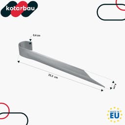 KOTARBAU® 8 Stuks - Grondankers voor Trampoline - Trampoline Ankers 350 mm - Bodemankers - Verzinkte Grondankers - Zilver — thumbnail 3