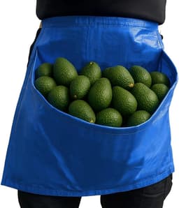 Oogstschort met zak - Pluk heuptas - Groenten fruit oogsten - Ingebouwde opvangzak - 40x40 cm - Groen — thumbnail 1