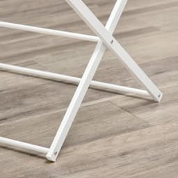 Droogtoren Opvouwbaar 74 x 35 x 144 cm Metaal ABS Wit Met 8 Lagen En 10 Ophangstangen Voor Compact Binnen Drogen En Ruimtebesparend Opbergen — thumbnail 4