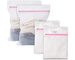 Waszakken met ritsen herbruikbare wasmachine waszak geschikt voor delicate blouse kousen ondergoed bh's lingerie reizen organizer 23 × 30 cm/30 × 40 cm