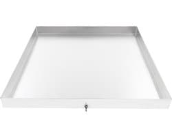 Wasmachinebak - Opvangbak - Water Schade Voorkomen - Roestvrij Staal - 81 x 76 cm - Zilver