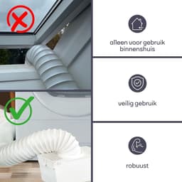 Airco Opvangbak - Condens opvangbak voor wasdroger - Condensbox voor afvoerdroger zonder afvoer - Met 1,5 m afvoerslang en 2 slangklemmen — thumbnail 2