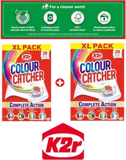 Wasmiddel - K2r Colour Catcher Anti-kleurdoorloop doekjes 56 stuks — thumbnail 2