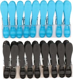 DID Wasknijpers - 18 cm - blauw en zwart - kunststof - knijpers — thumbnail 2