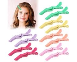 Professionele Krokodil Haarspeldjes voor Dames en Meisjes - 12 Stuks met Antislip Grip