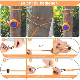 Uittrekbare 10 meter waslijn met 10 gespen en 20 winddichte wasknijpers — thumbnail 2
