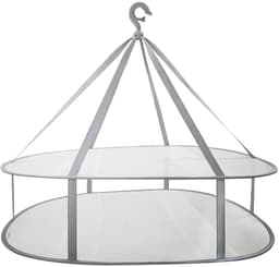 Droognet - 2-laags - Droogrek - Opbergnet - 77*62 cm - trui droger rack - Opvouwbaar - Kruiden Droogrek - hangende - Droogrekken - Draagbaar Wasrek Binnen en Buiten — thumbnail 1