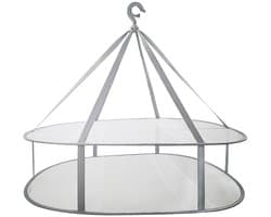 Droognet - 2-laags - Droogrek - Opbergnet - 77*62 cm - trui droger rack - Opvouwbaar - Kruiden Droogrek - hangende - Droogrekken - Draagbaar Wasrek Binnen en Buiten — afbeelding 1