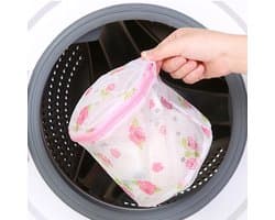 4-delige wasmachine waszakken van mesh - beschermende waszakken voor bh's, ondergoed en sokken - meerdere kleuren, 15*15 cm (willekeurig patroon)