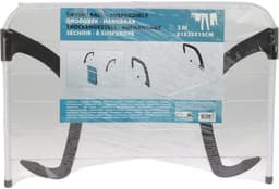 Storage Solutions Radiator droogrek - wit/zwart - metaal - 51 x 33 x 15 cm - handdoekrek - wasrek - 3 meter waslijn — thumbnail 2