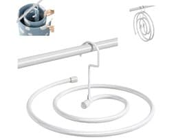 Spiraal droogrek voor kleding - Droogrek voor lakens - Ophangbaar droogrek voor kleding - Diameter 41,8 cm - Totale spiraallengte 2,2 m - Opvouwbaar - Geschikt voor het drogen van dekbedden, lakens en gordijnen - Wit — afbeelding 1