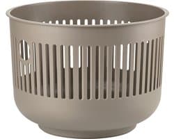 Zone Denmark Ume Wasmand - 30 liter - Taupe - Kunststof - Ronde Wasmand met Hengsel - Kleine Wasbox of Opbergmand