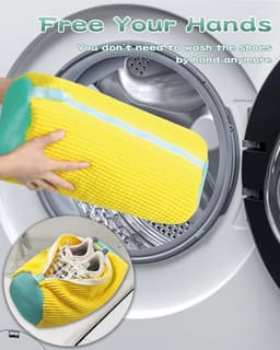 Shoe Waszak voor Wasmachine - Herbruikbare Waszak voor Schoenen met Rits - Schoenen Waszak — thumbnail 4
