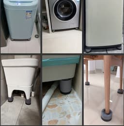 Wasmachine Verhoger - Koelkast Verhoger - Met Wielen - Wasdroger - Ombouw - 4 Stuks — thumbnail 5