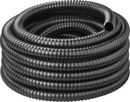 ProPlus Afvalwaterslang - 10 m - Afwatering - Temperatuurbestendig - Flexibel en Uittrekbaar - ø 25 mm - Voor het Geleiden van Afvalwater vanuit caravans/campers, vijvers en zwembaden - Afvoerkanaal - Zwart — thumbnail 1