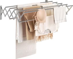 Wandmontage Kleding Rail - Opvouwbare en Intrekbare Handdoekhouder — thumbnail 1