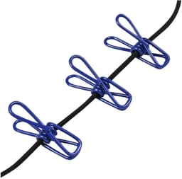 Benson Waslijn incl. 12 knijpers - 3x - elastisch van 190 tot 320 cm - met haken — thumbnail 2