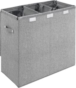 vidaXL - Wasmand - inklapbaar - 64,5x34,5x59 - cm - kunstlinnen - grijs — thumbnail 5
