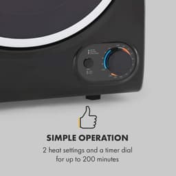 Compacte wasdroger met luchtafvoer, 850W en 2,5 kg capaciteit — thumbnail 3