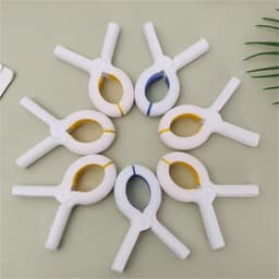 Wasknijpers Kunststof - Kledingknijpers Plastic - Kleding Ophangen - Winddicht Ontwerp - 50 stuks - Blauw — thumbnail 5