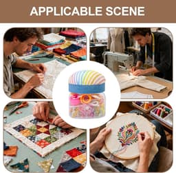 Naaiclips Set - Textiel Clips - Projecten Organiseren - Stofvriendelijke Grip - 76 Delig - Multicolor — thumbnail 5