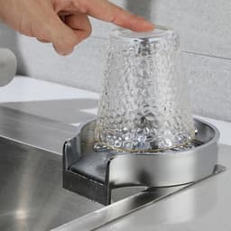 Glas Wasmachine - Flessen Reiniger - Snel Glazen Spoelen - Automatisch Spuiten - 5 Stuks - Zilver — thumbnail 2
