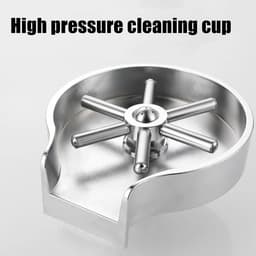Glas Wasmachine - Flessen Reiniger - Snel Glazen Spoelen - Automatisch Spuiten - 5 Stuks - Zilver — thumbnail 4