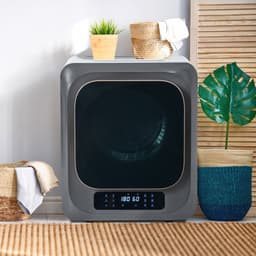 Afvoerdroger - Wanddroogkast met UV Sterilisatie en 6 Programma's - 3 kg Capaciteit - Grijs — thumbnail 1