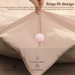Dailygoods- Dekbedovertrekset 30 stuks - Dekbedclips voor dikke dekbed - Quiltbevestiging - Robuuste deknaalden - Voor dekbedden en lakens - 32 x 26 mm — thumbnail 5