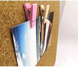 Houten clip punaises - Kopspijkers met klem - Foto's ophangen - Milieuvriendelijk materiaal - 50 stuks - Houtkleur — thumbnail 5