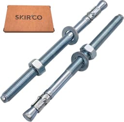 Wigankers - Metalen pluggen - Beton Bevestigen - Verzinkt staal - M12 x 180 mm - Zilver — thumbnail 3