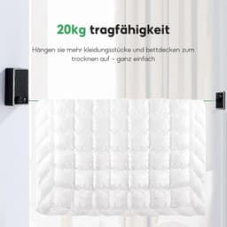 Waslijn Staalkern - Kledinglijn Buiten - Drogen van Kleding - Met 20 Clips - 30 Meter - Groen — thumbnail 2