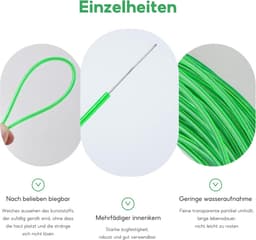 Waslijn Staalkern - Kledinglijn Buiten - Drogen van Kleding - Met 20 Clips - 30 Meter - Groen — thumbnail 5