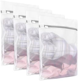 Dailygoods- Wasnet Klein - 4 Stuks - Waszak voor Fijne Was - Waszak met Ritssluiting - Wasnet voor Beha/Sokken - Polyester Zonder Pilling — thumbnail 1