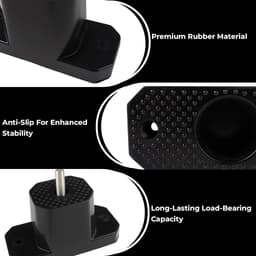 Trillingsdempers - Rubberen Lagers - Airco Stabiliseren - Buitenunit Ondersteuning - 4 Stuks - Zwart — thumbnail 3