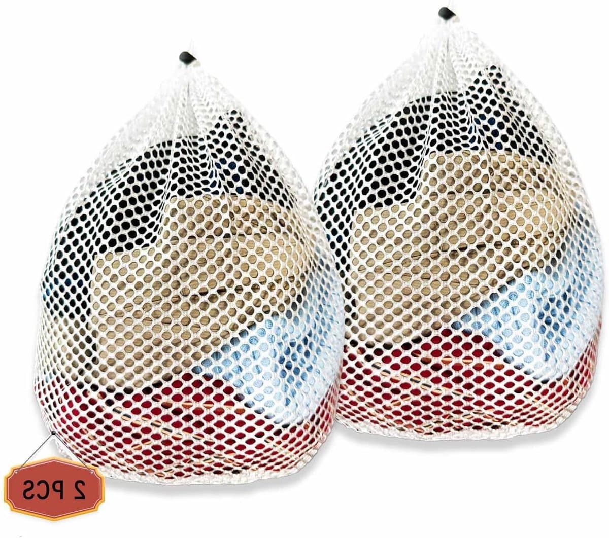 Set van 2 Wasnetten voor Wasmachine, Waszakken 40 x 50 cm, Klein, Herbruikbaar, Bescherming tegen Vervorming en Vouwen van Kleding, Ideaal voor Delicate Was — afbeelding 1