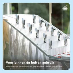 LaundrySpecialist Wasknijpers soft grip - Grijs/wit - 60 stuks - extra lang en stevig - wasknijpers plastic - wasknijpers kunststof - gekleurde knijpers — thumbnail 4